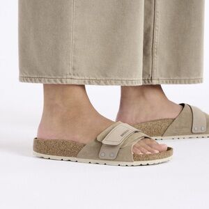 Birkenstock Oita Suede Leather - Taupe Size 38